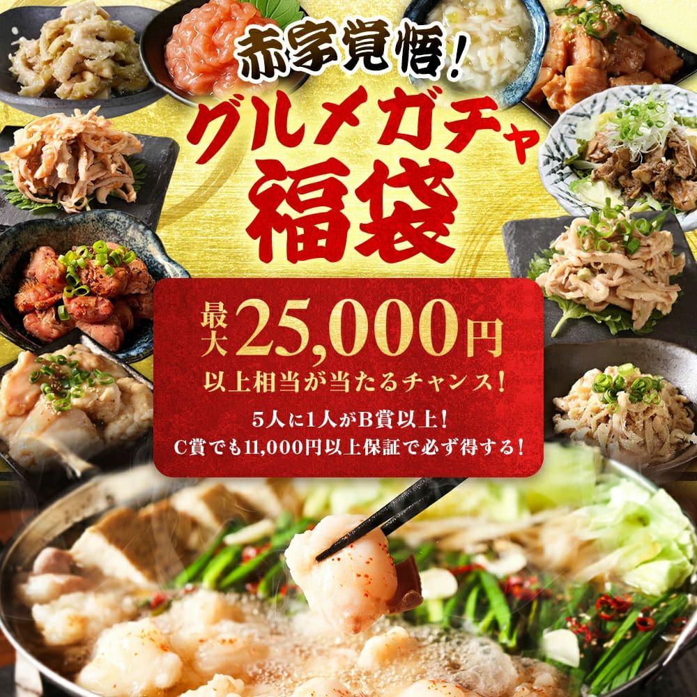 赤字覚悟】最大25,000円分 グルメ ガチャ 福袋 2026 豪華 酢もつ ねぎ